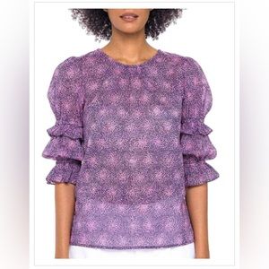 Banjanan chloe petal power blouse, size M